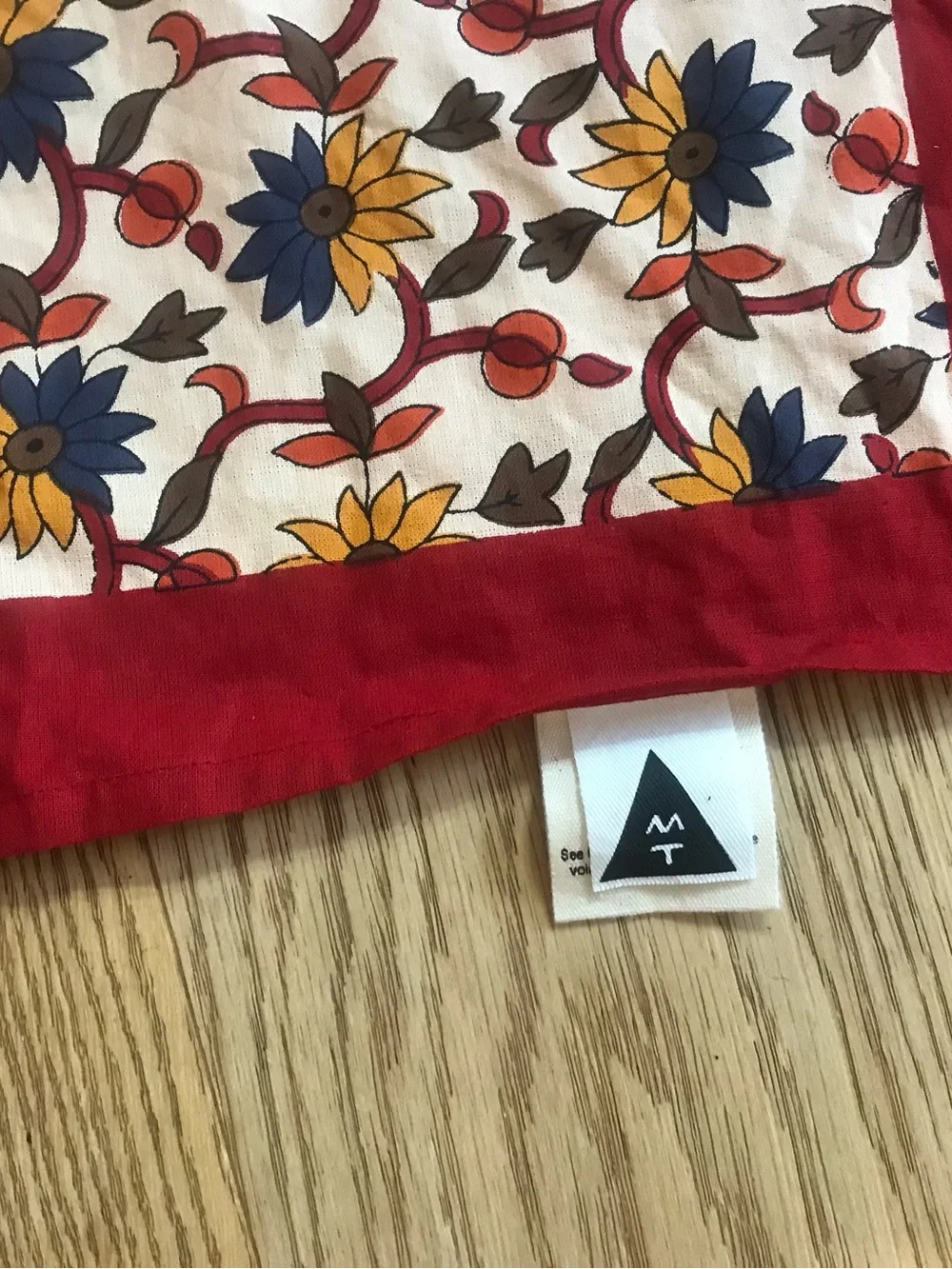 MT Red and Orange Mandala Bedspread Wall Hanging for Bedroom 54x84